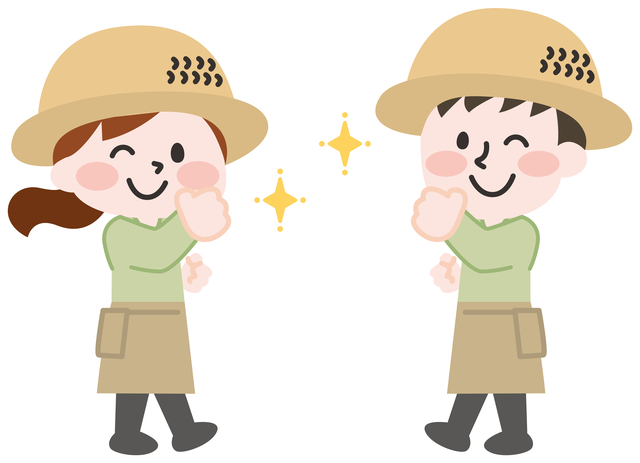農家の男女のイラスト